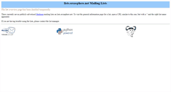 Desktop Screenshot of lists.orcasphere.net