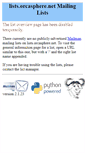 Mobile Screenshot of lists.orcasphere.net
